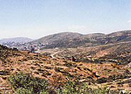 ブファの丘に続く山（銀採掘跡）