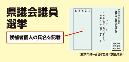 候補者個人の氏名を記載します