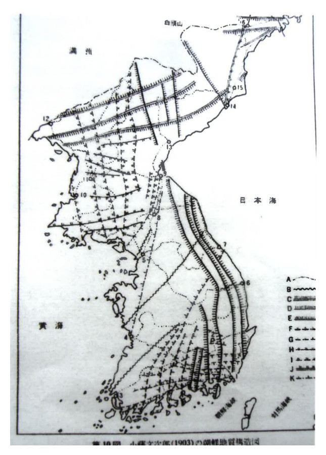 地質構造図の写真