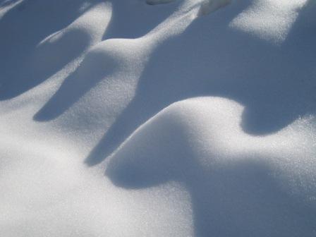 （写真）白い砂丘みたいな雪