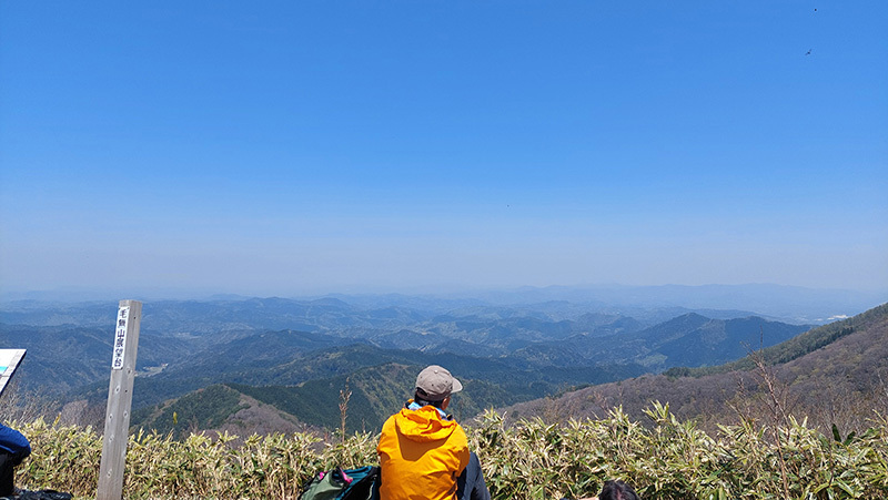 昼食時の展望台からの眺望の画像
