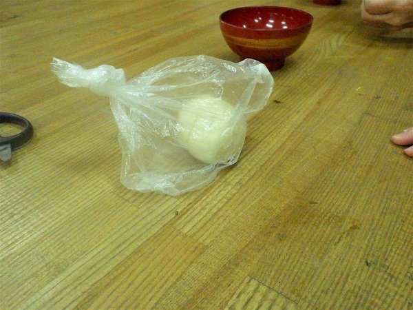 発酵前の生地が出来上がった画像