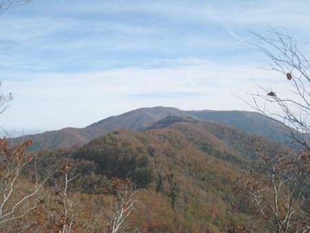 指谷山縦走路の稜線の画像
