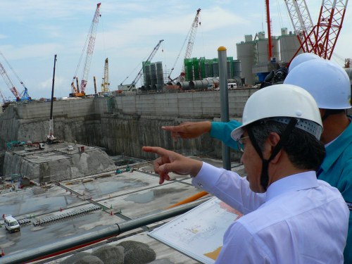 中国電力・島根原子力発電所を視察の写真その3
