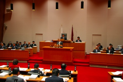 ２月定例島根県議会開会の様子