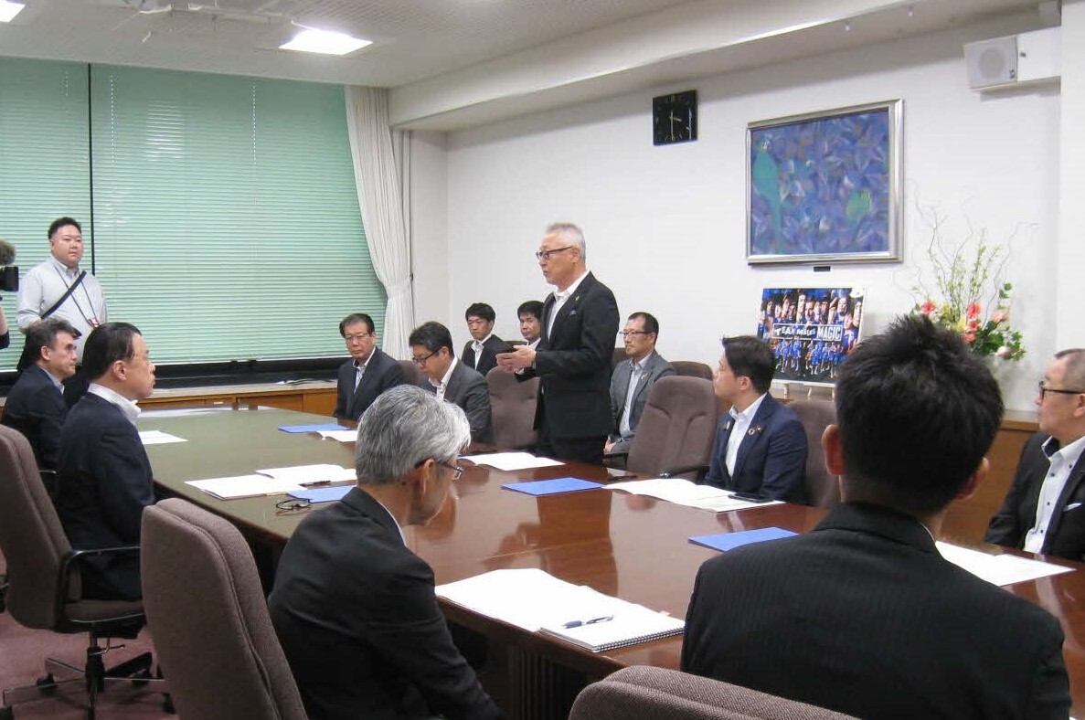 覚書締結式のようす