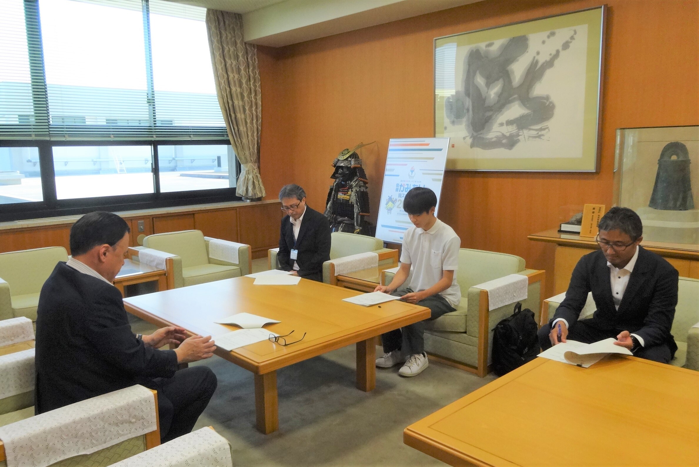 高校生海外研修報告のようす