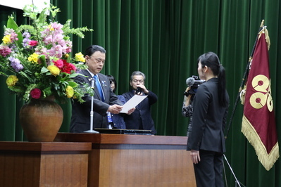 辞令交付のようす