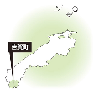 吉賀町の地図