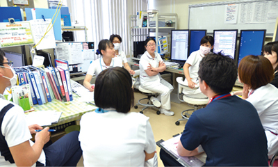 大田市立病院のカンファレンスの様子の写真