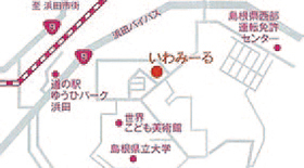 浜田センターの地図
