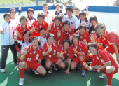 横田高校男子チームが高校3冠を達成（2008年）の写真