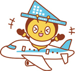 萩・石見空港オリジナルキャラクター：トビーくんのイラスト