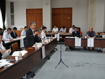 島根県総合戦略策定にあたり7月9日に開催した第2回県内各界の意見等を聴く会