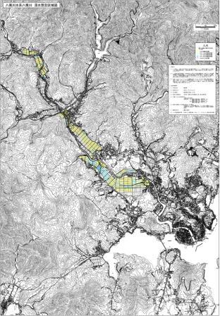 八尾川浸水想定区域図