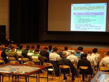 消防庁国民保護運用室の講演の様子