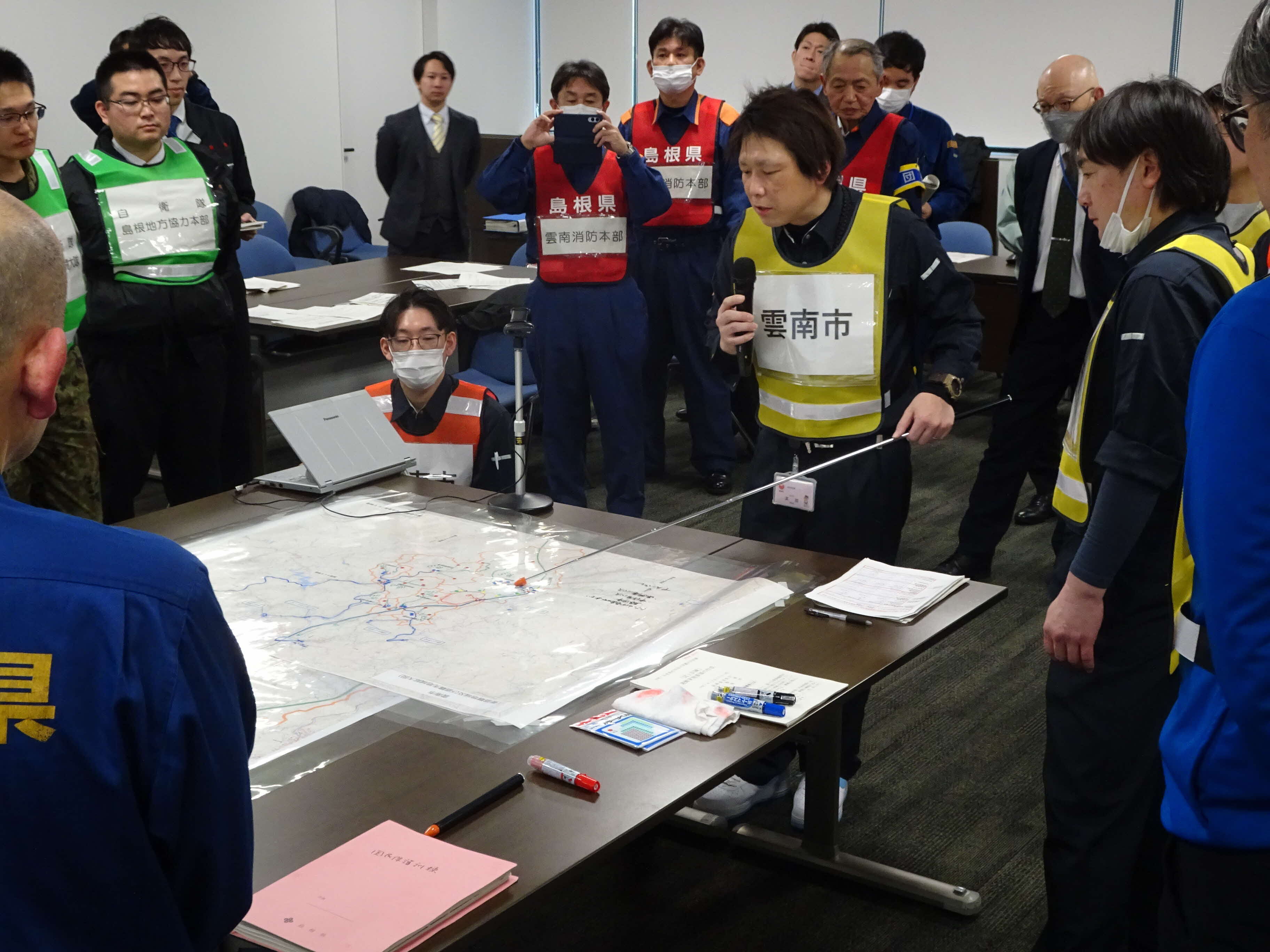 図上訓練の様子（雲南市）その１