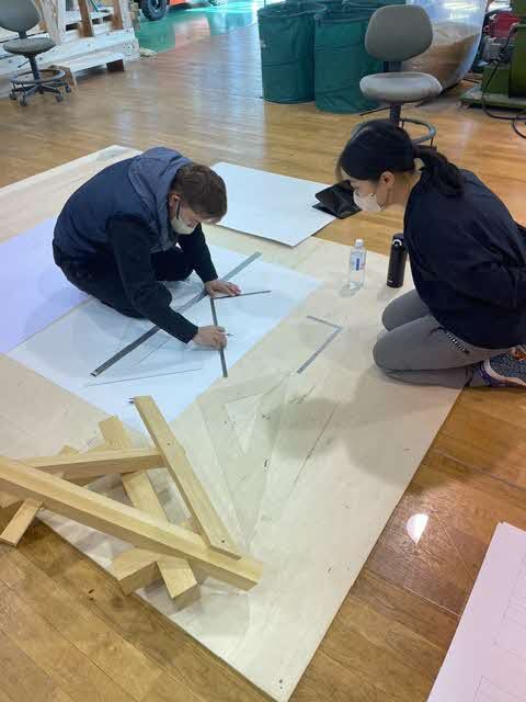 大工検定練習風景