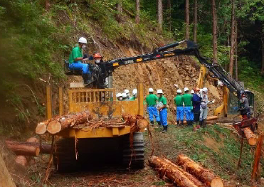 林業機械操作体験