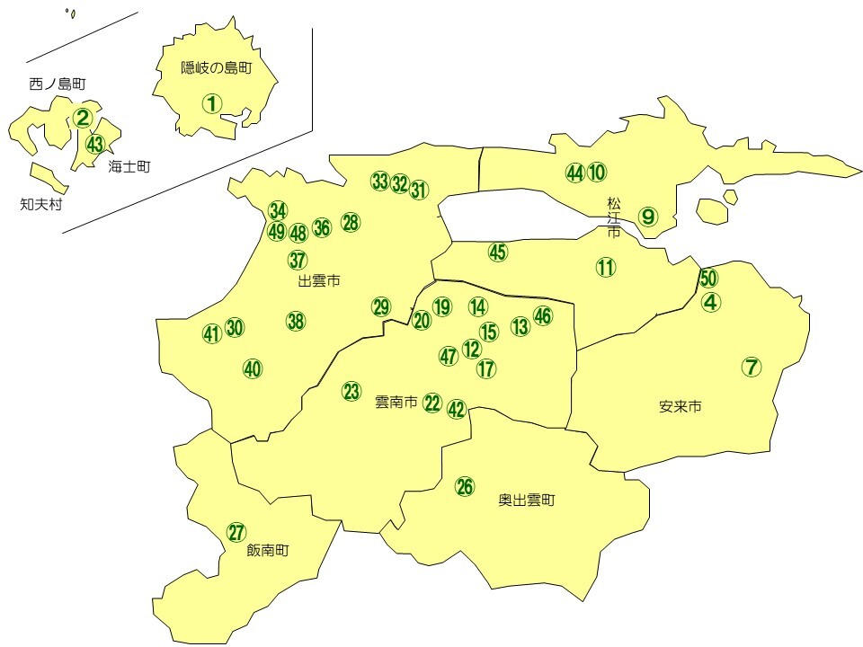 東部・隠岐地区たい肥マップ