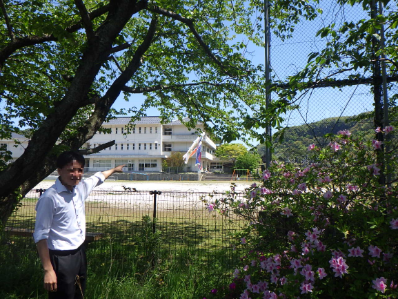A技師と鯉のぼり