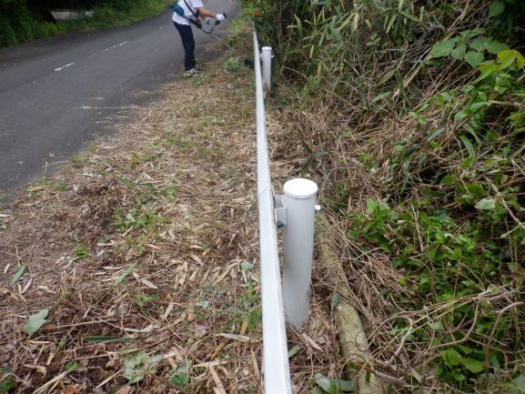 岬地区臨港道路ガードレール修繕後