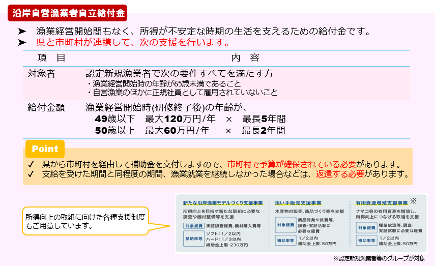 自立給付金の制度概要