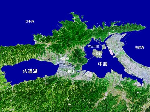 宍道湖・中海の図