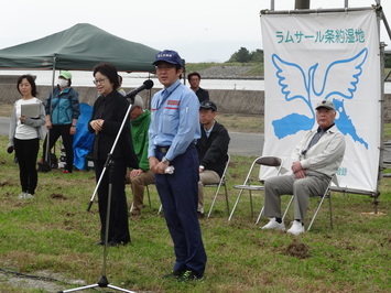 出雲河川事務所の柴田所長のあいさつ