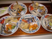 料理盛り付け