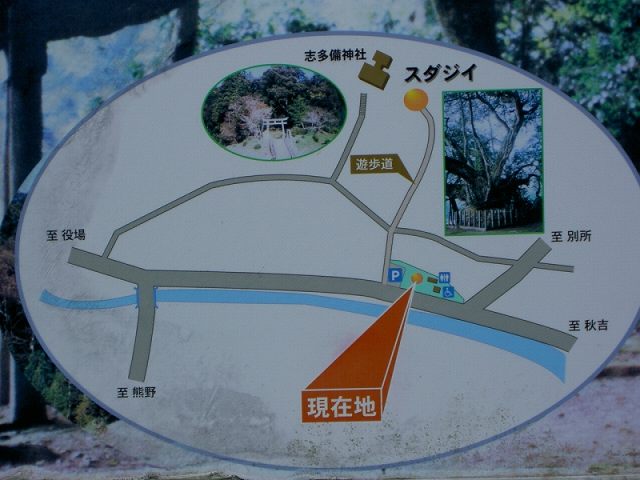 現地の案内地図