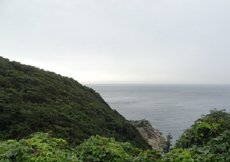地蔵崎から望む日本海の写真