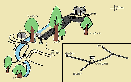 愛宕神社の案内図
