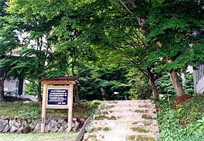 赤名神社社叢の入口の写真