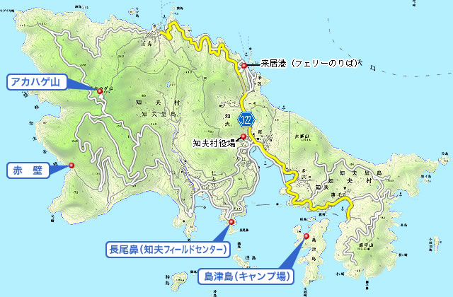 知夫村エリア地図