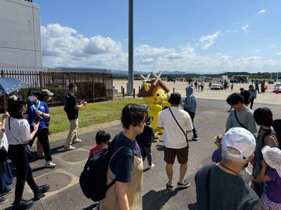 しまねっこ来港の様子