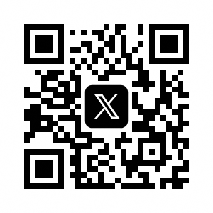 道路規制情報を配信するXのQRコード