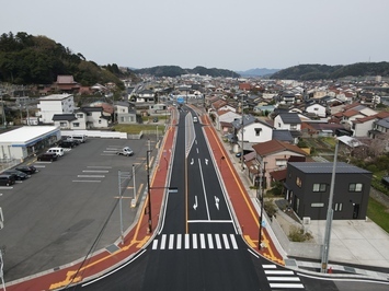 航空写真（松江方面から大東方面を望む）