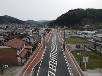 航空写真（大東方面から松江方面を望む）