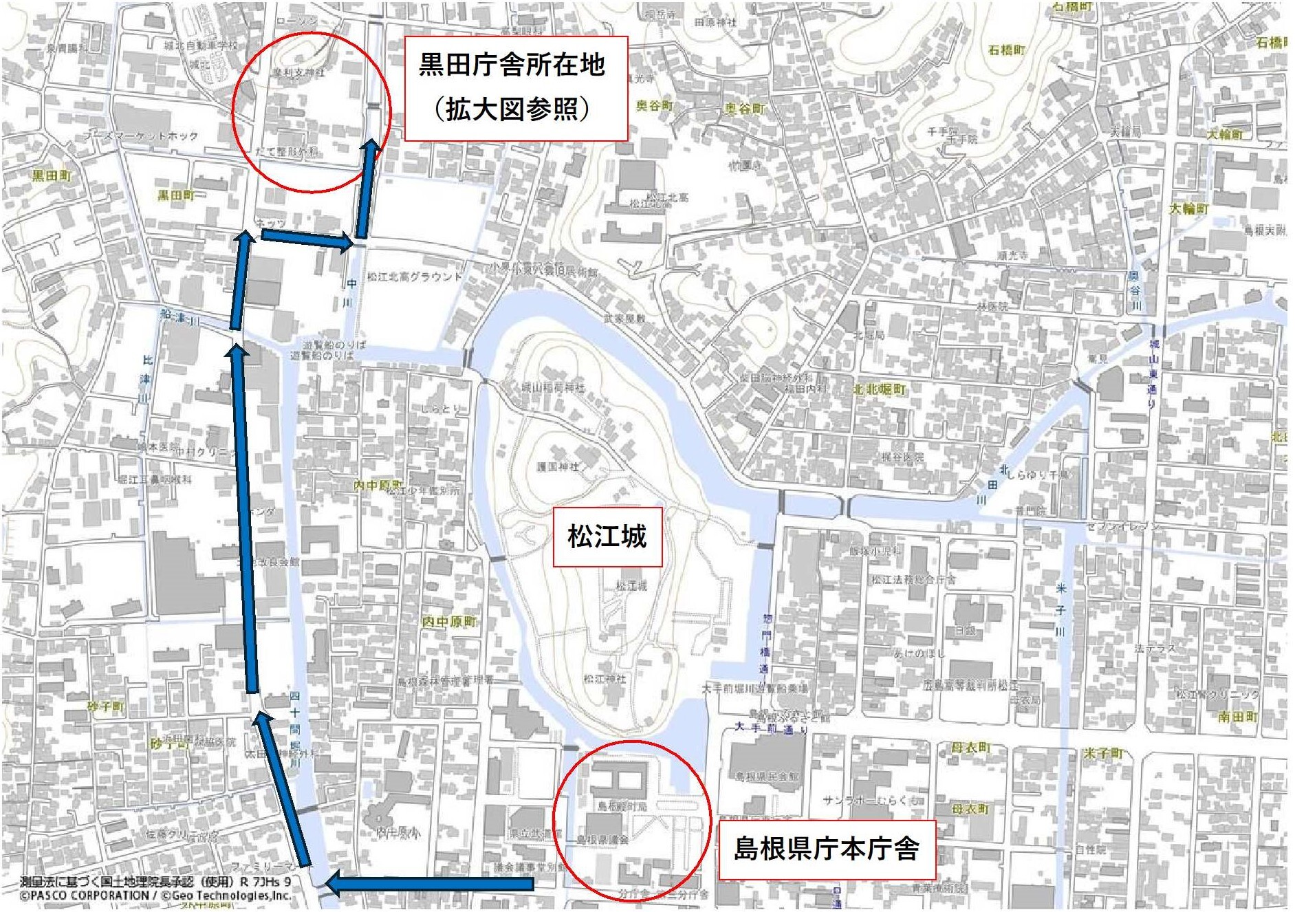 黒田庁舎案内図１