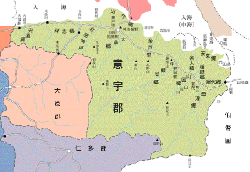 意宇郡地図