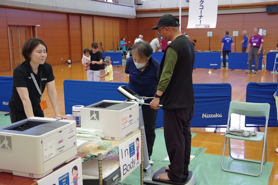 からだチェックコーナーの様子