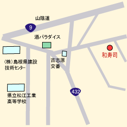 和寿司の地図