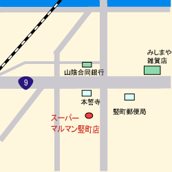 マルマン竪町店の地図