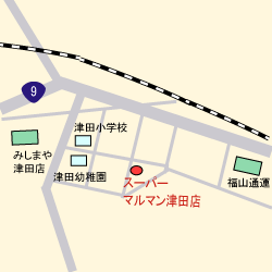 マルマン津田店の地図