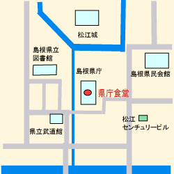 県庁食堂の地図