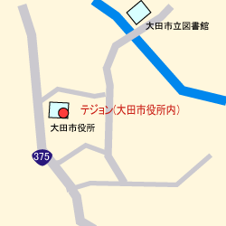 大田市役所内テジョンの地図