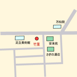 竹葉の地図