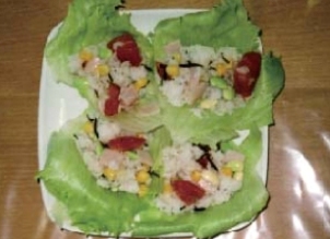 ひじきと枝豆のライスサラダの写真