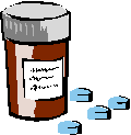 薬瓶と錠剤